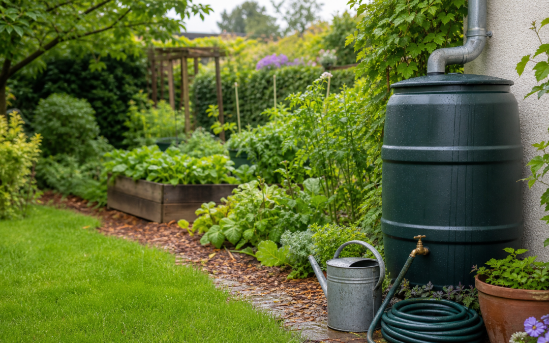 Regenwasser im Garten nutzen: Sammeln, gießen und sinnvoll verteilen